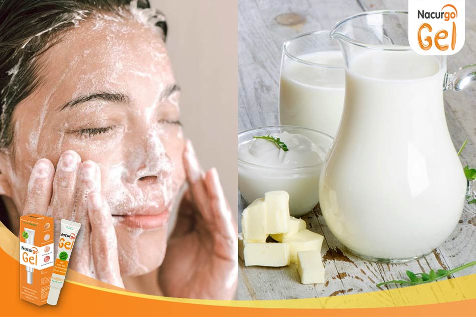 Rửa mặt bằng sữa tươi không đường giúp trị mụn hiệu quả
