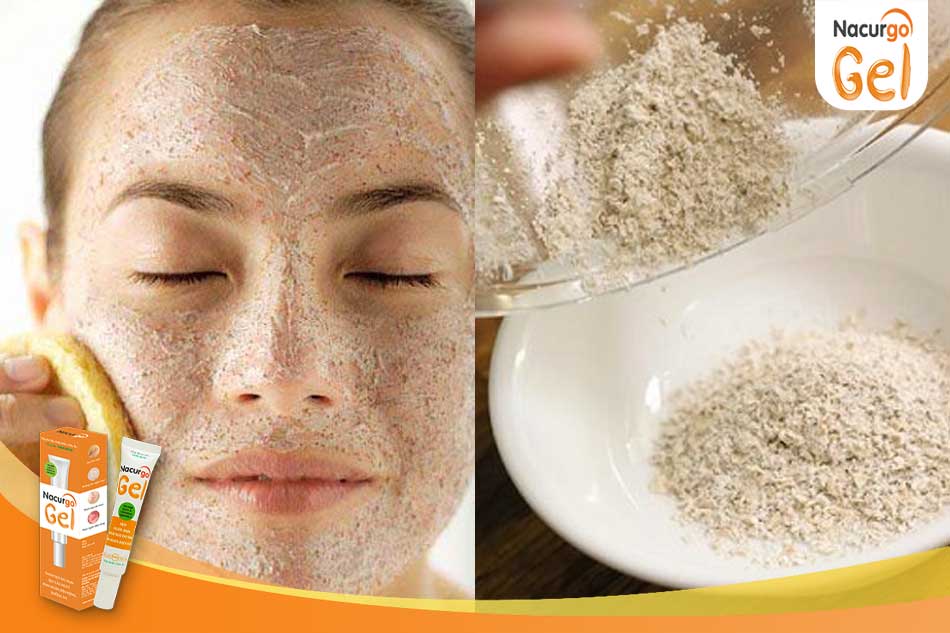 Rửa mặt hằng ngày với bột yến mạch giúp giảm mụn ẩn nhanh chóng