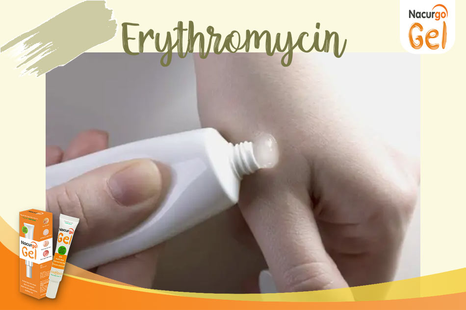 Hoạt chất Erythromycin là kháng sinh được phép sử dụng cho bà bầu để trị mụn khi mang thai